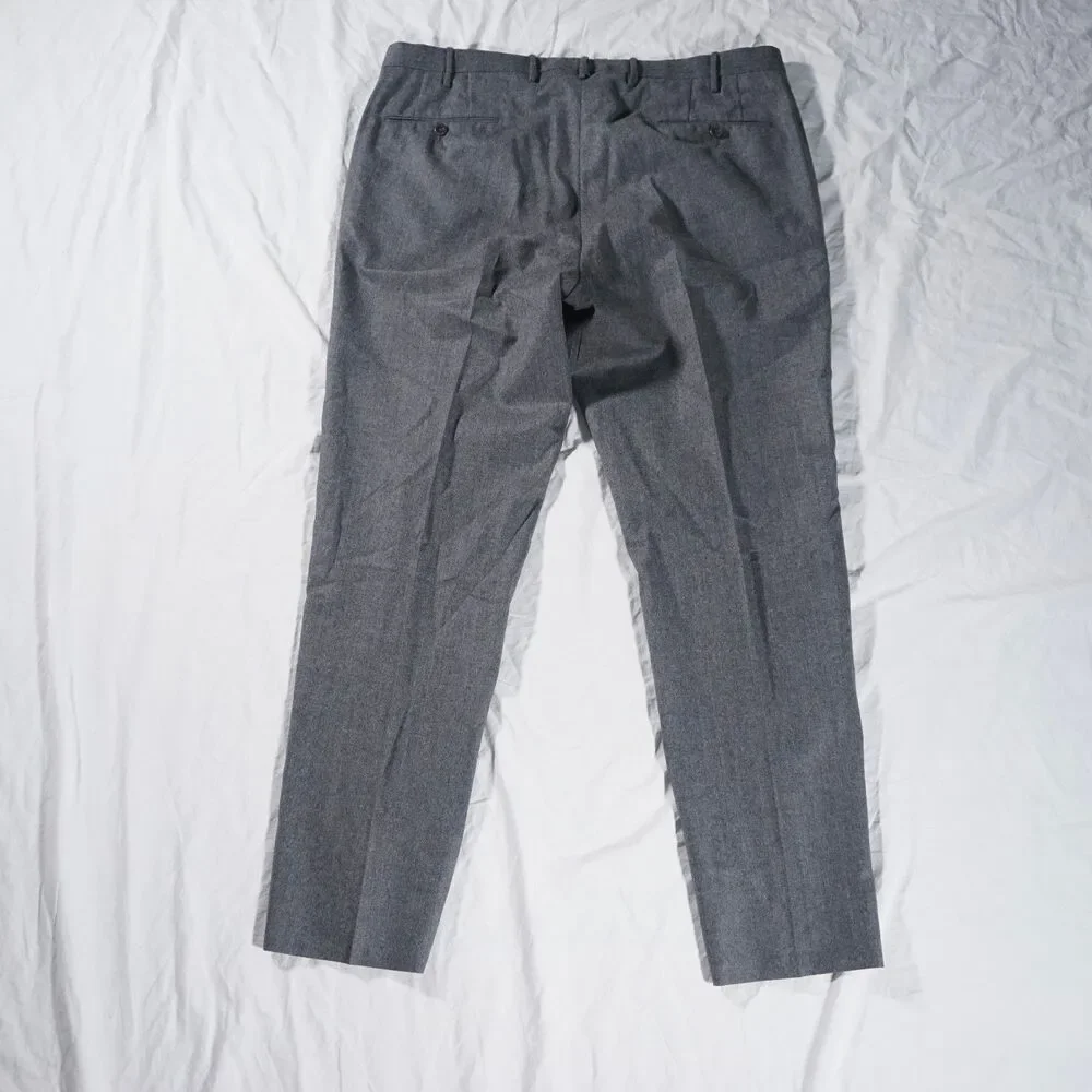 Incotex Classic Fit Dress Pants Super 120s Wool Gray 38